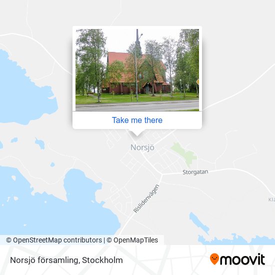 Norsjö församling map