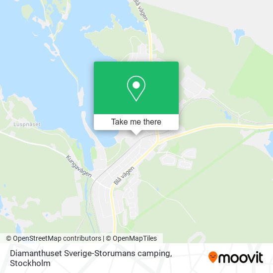 Diamanthuset Sverige-Storumans camping map