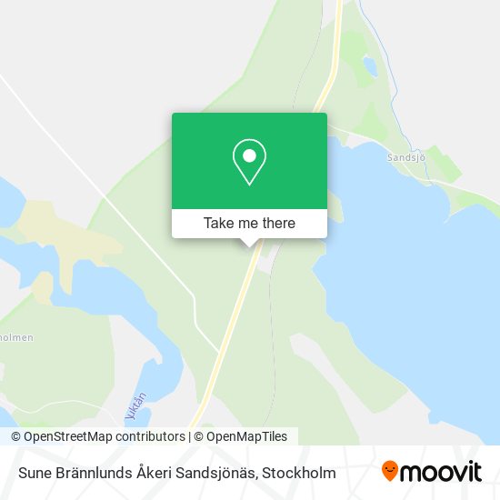 Sune Brännlunds Åkeri Sandsjönäs map