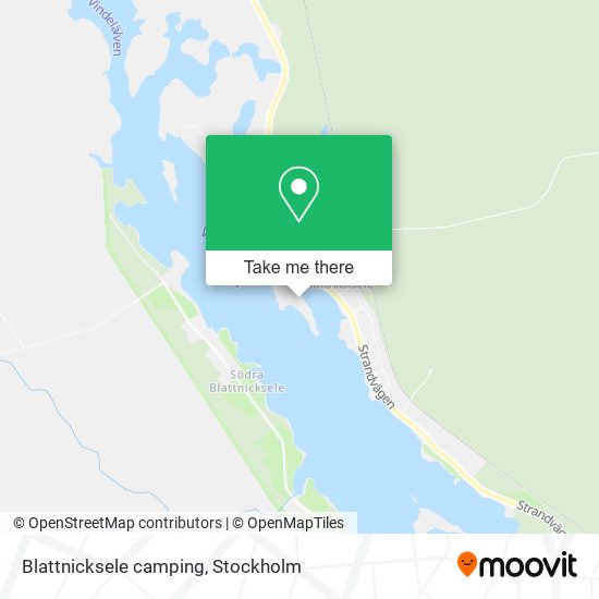 Blattnicksele camping map