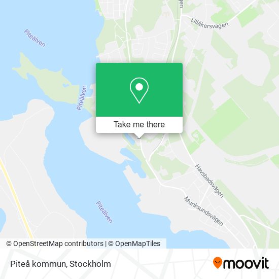 Piteå kommun map