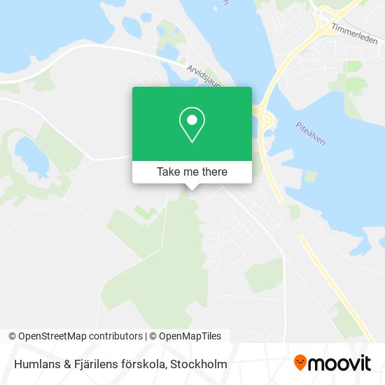 Humlans & Fjärilens förskola map