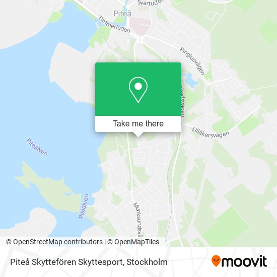 Piteå Skyttefören Skyttesport map