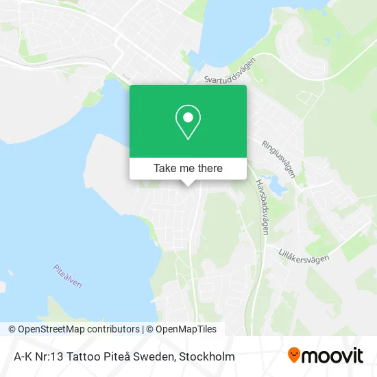 A-K Nr:13 Tattoo Piteå Sweden map