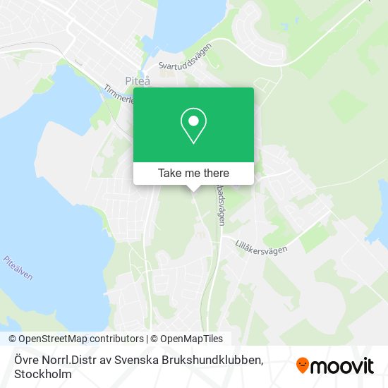 Övre Norrl.Distr av Svenska Brukshundklubben map