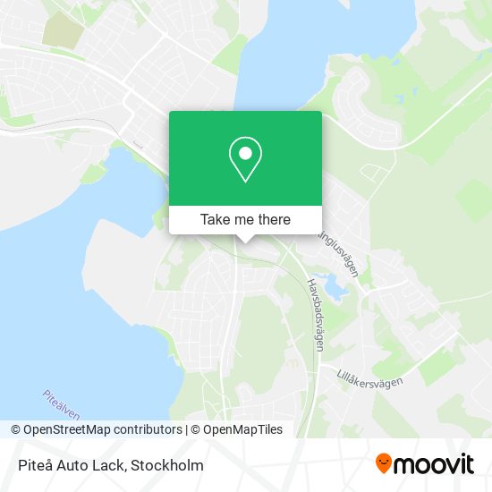 Piteå Auto Lack map