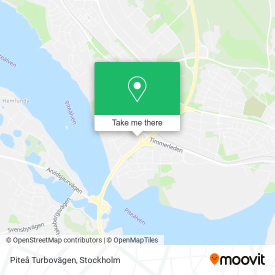Piteå Turbovägen map