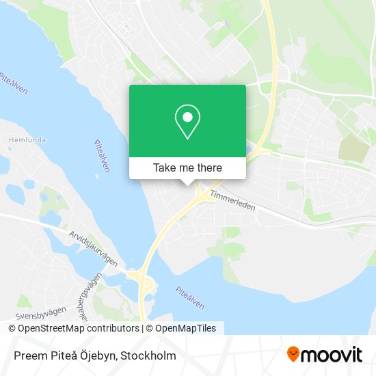 Preem Piteå Öjebyn map