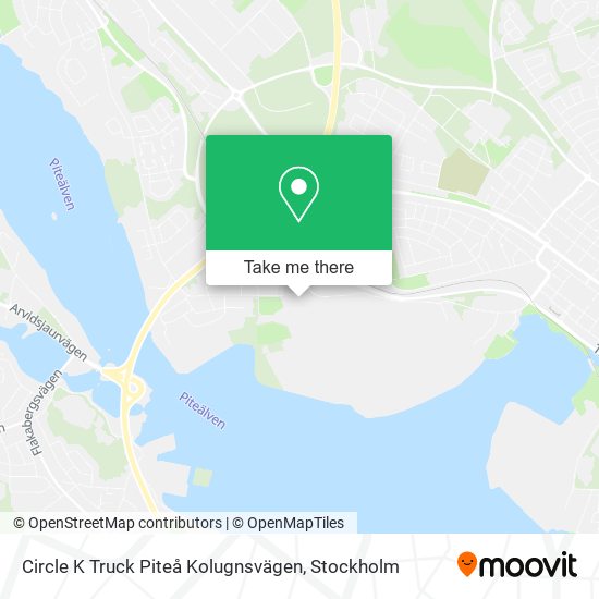 Circle K Truck Piteå Kolugnsvägen map