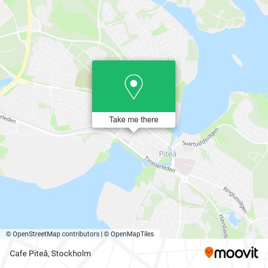 Cafe Piteå map