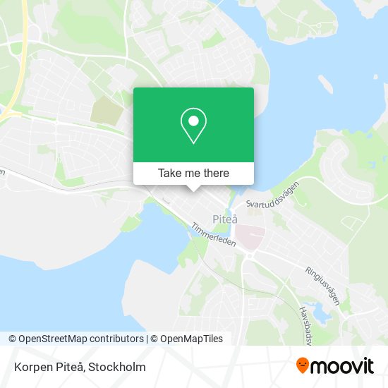 Korpen Piteå map