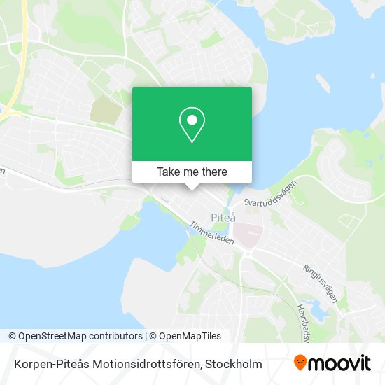 Korpen-Piteås Motionsidrottsfören map