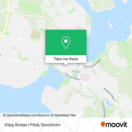 Klipp Bodan i Piteå map