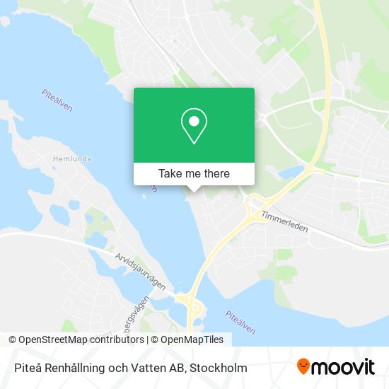 Piteå Renhållning och Vatten AB map