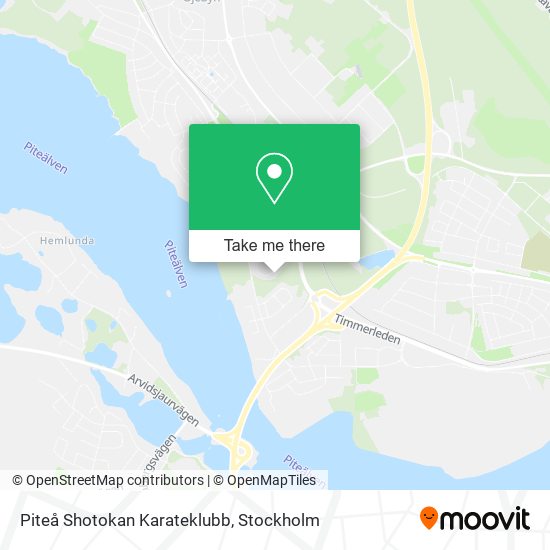 Piteå Shotokan Karateklubb map