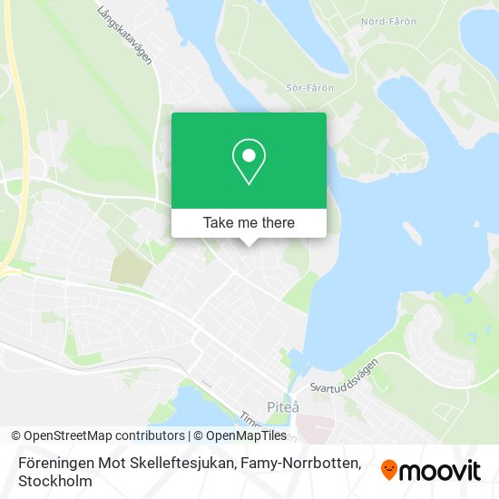 Föreningen Mot Skelleftesjukan, Famy-Norrbotten map