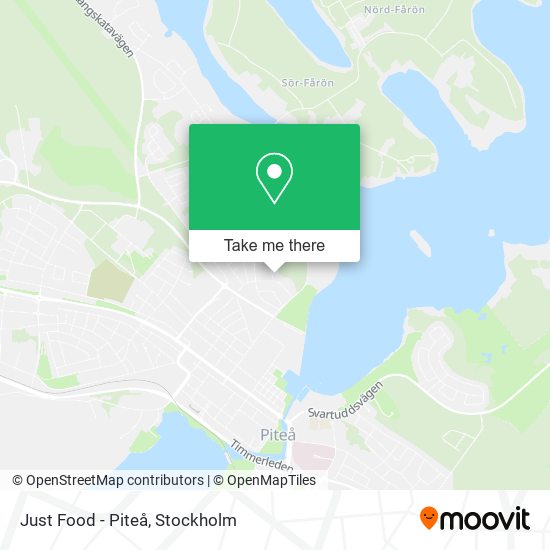 Just Food - Piteå map