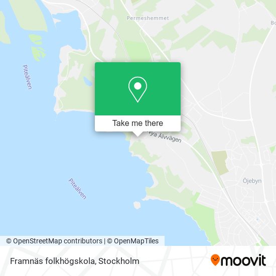 Framnäs folkhögskola map