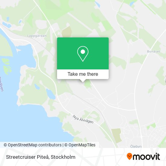 Streetcruiser Piteå map