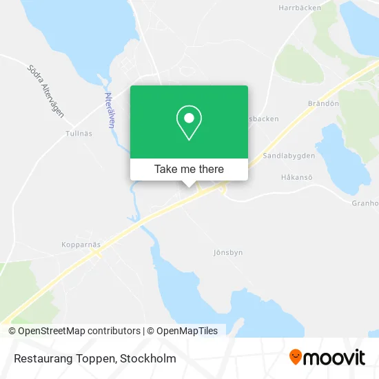 Restaurang Toppen map