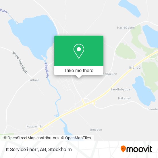 It Service i norr, AB map