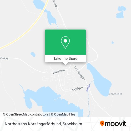 Norrbottens Körsångarförbund map