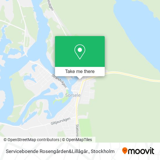 Serviceboende Rosengården&Lillågår. map