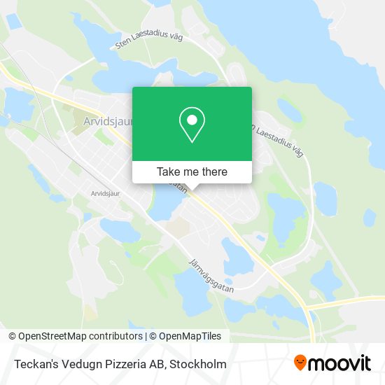 Teckan's Vedugn Pizzeria AB map
