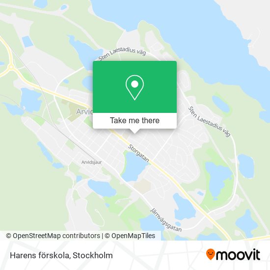 Harens förskola map