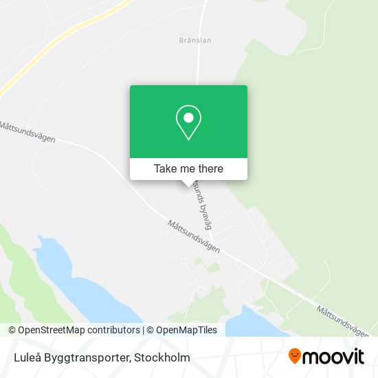 Luleå Byggtransporter map