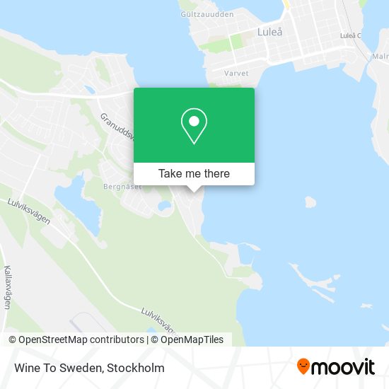 Wine To Sweden map