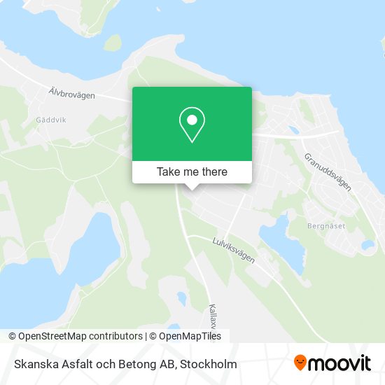 Skanska Asfalt och Betong AB map