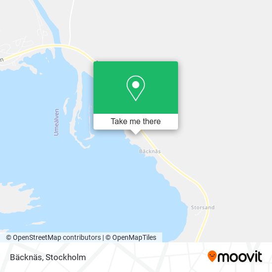 Bäcknäs map