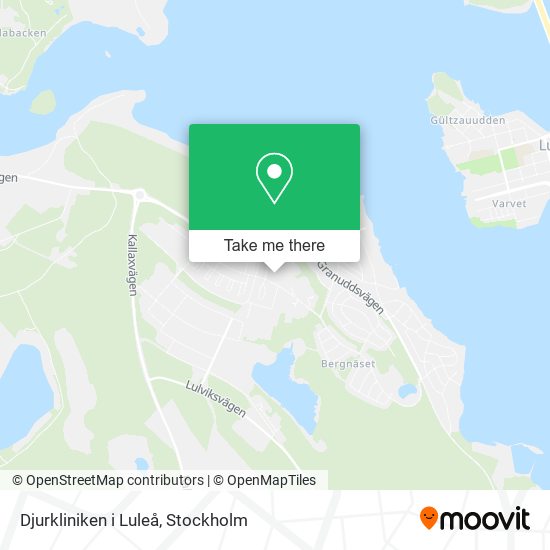 Djurkliniken i Luleå map