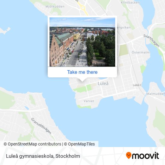 Luleå gymnasieskola map
