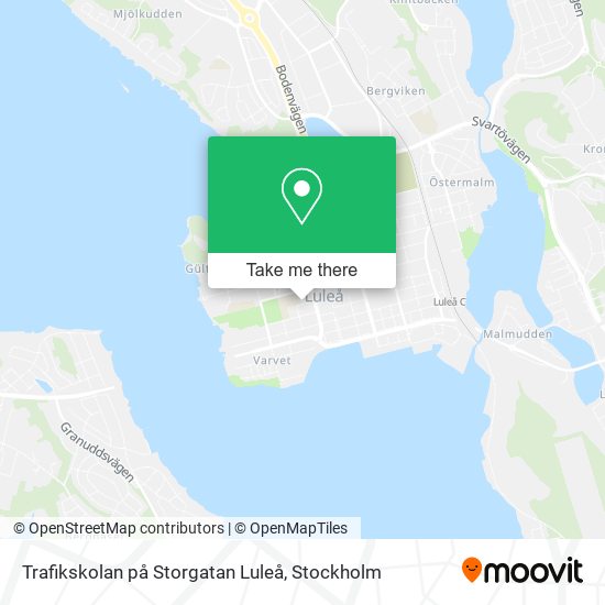 Trafikskolan på Storgatan Luleå map