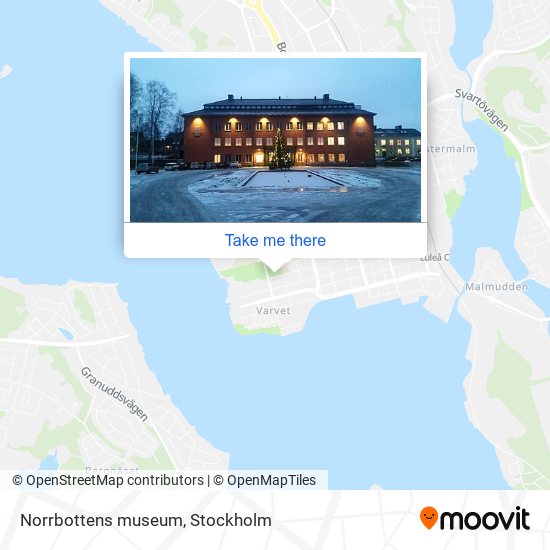 Norrbottens museum map