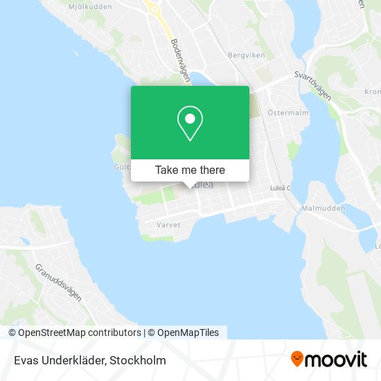 Evas Underkläder map