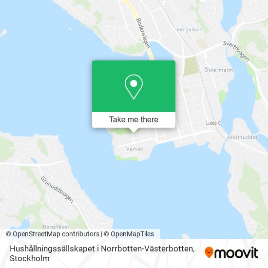Hushållningssällskapet i Norrbotten-Västerbotten map