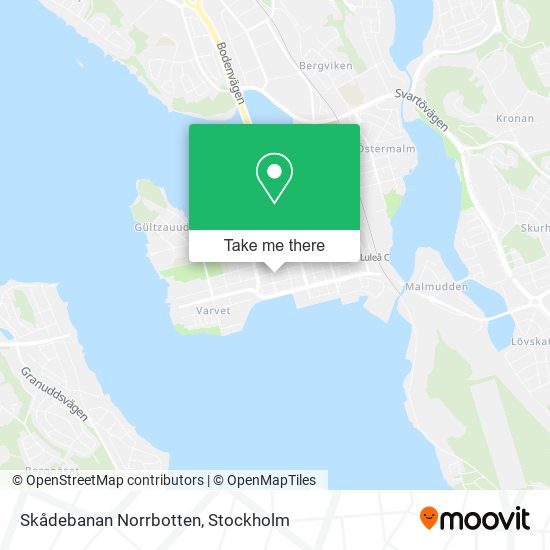Skådebanan Norrbotten map