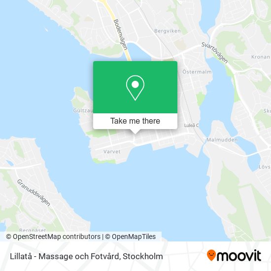 Lillatå - Massage och Fotvård map