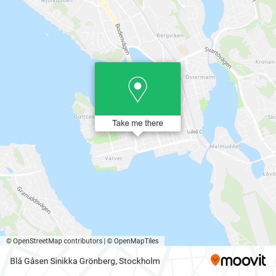 Blå Gåsen Sinikka Grönberg map