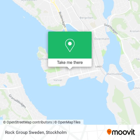 Rock Group Sweden map