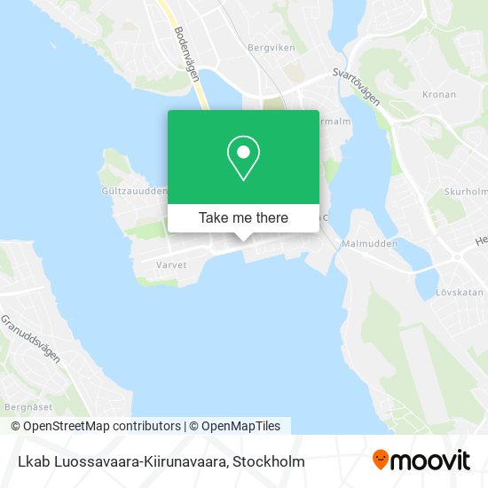 Lkab Luossavaara-Kiirunavaara map