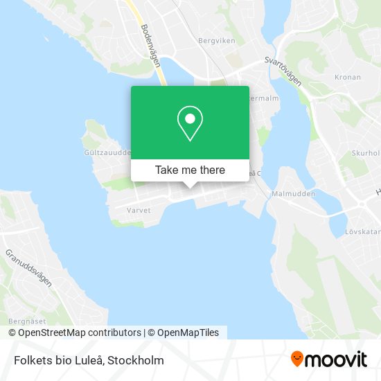 Folkets bio Luleå map