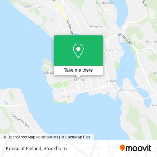 Konsulat Finland map