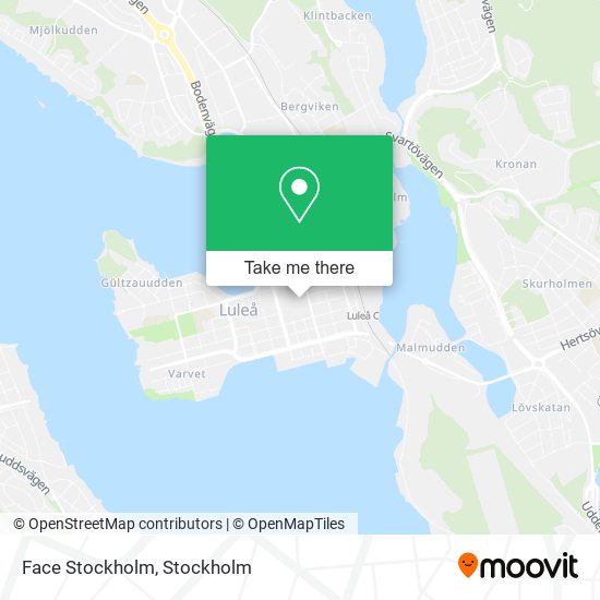 Face Stockholm map