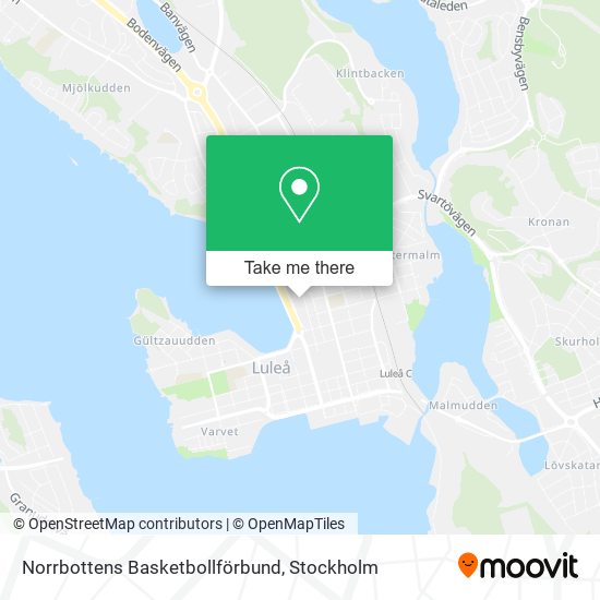 Norrbottens Basketbollförbund map