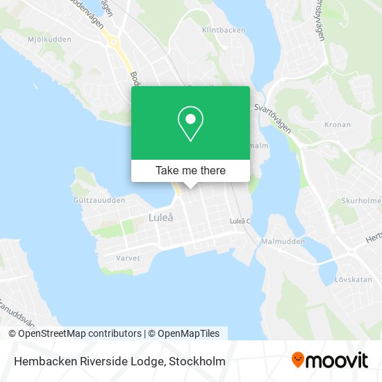 Hembacken Riverside Lodge map
