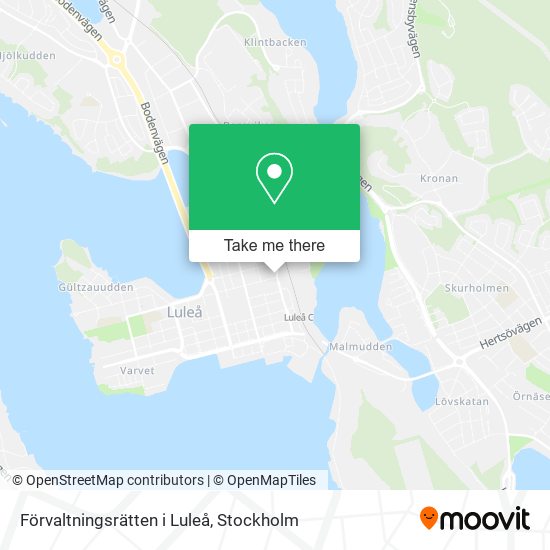 Förvaltningsrätten i Luleå map